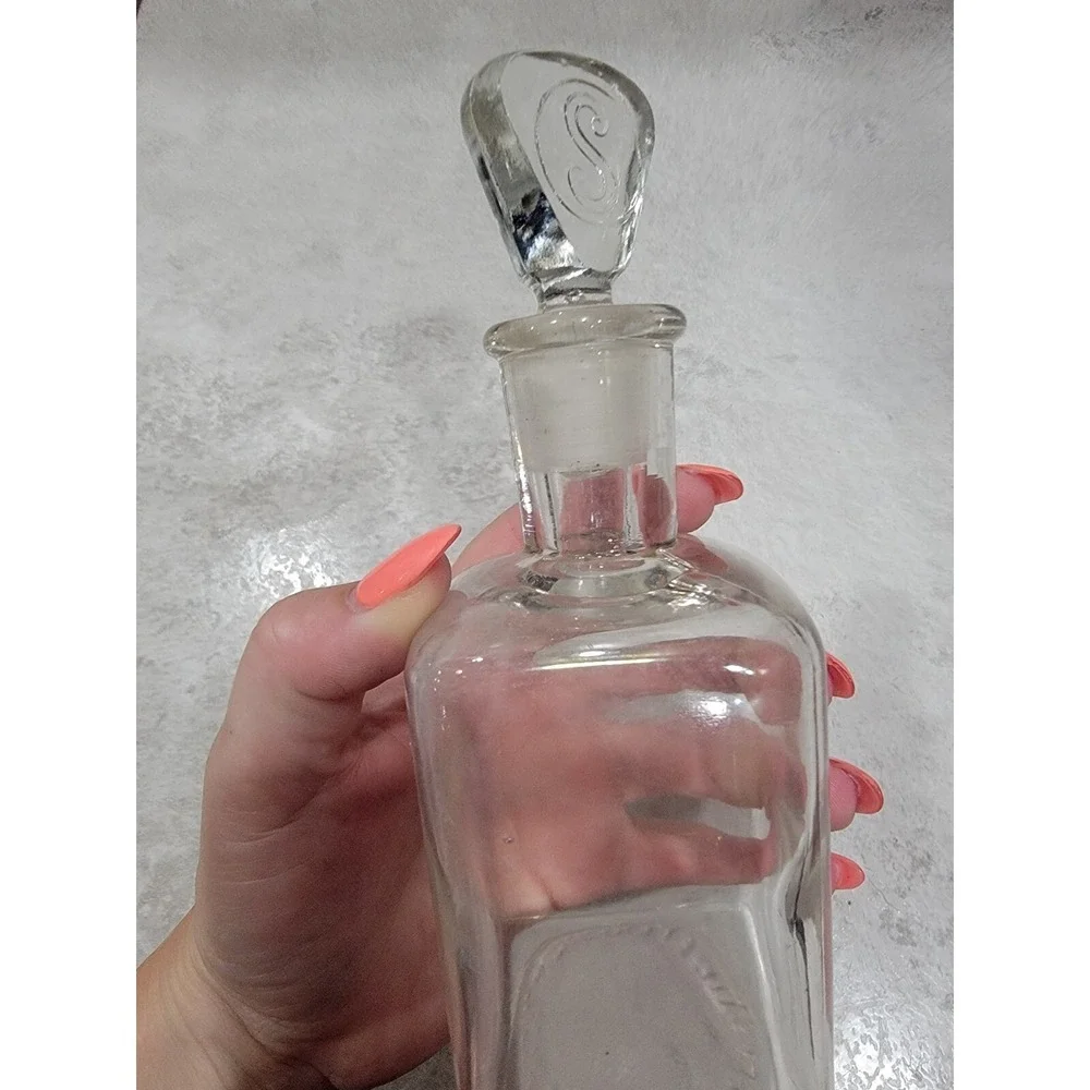 Stearns Fine Perfumes Empty Bottle Iridescent White Rose C1890s
